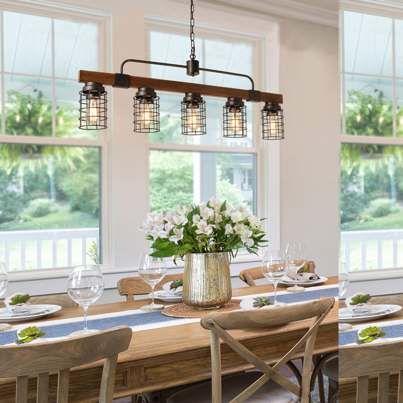 Williston Keedysville 5 Light Dimmable Kitchen Island Modern